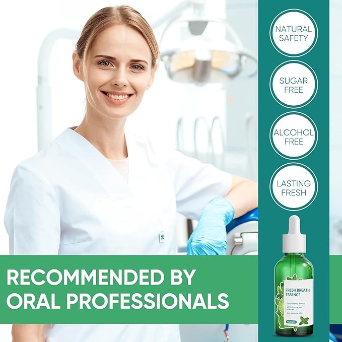 Fresh Breath Oral Care Essence – Natural Mouthwash for Fresh Breath & Healthy Gums | 100% Alcohol-Free – Ideal for Daily Oral Hygiene in the UAE